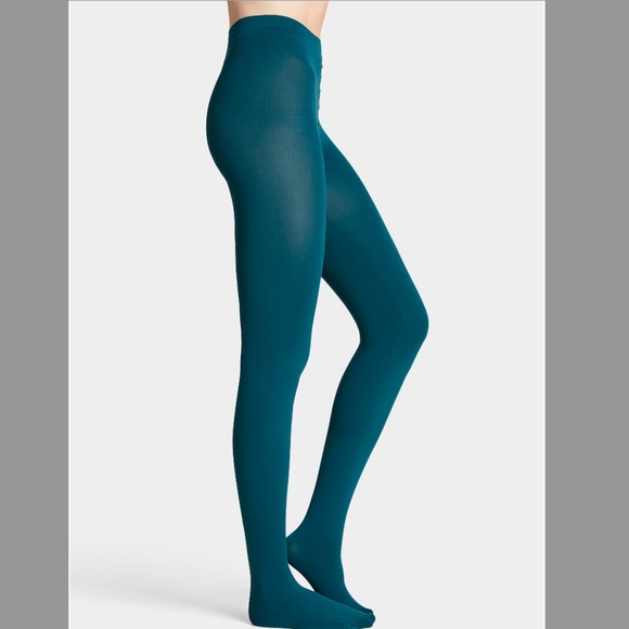 Sea green solid essential tights made in Italy NWT - Picture 1 of 6